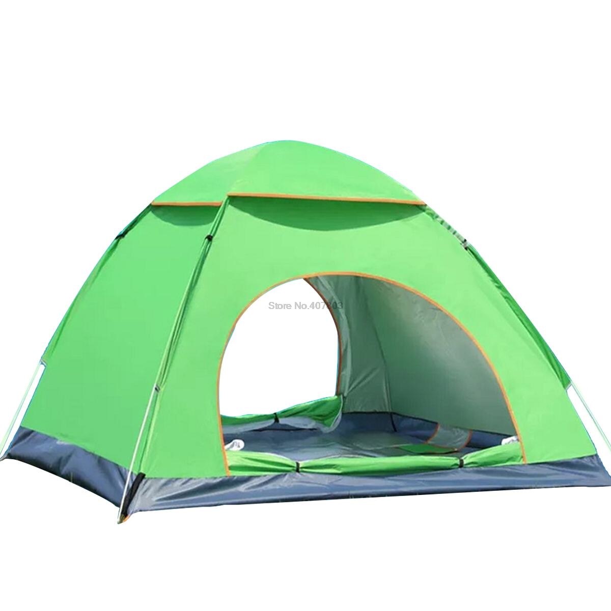 Cheap Goat Tents Outdoor Camping Tent 3 4 Person Automatic Instant Up Tent Family Waterproof Ultralight Easy Open Camp Hiking Tents Sun Shade   